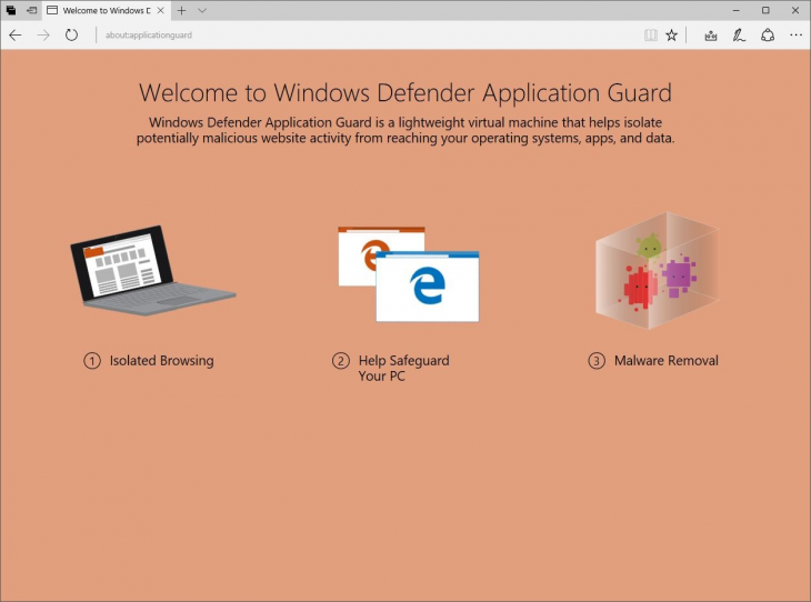   Windows 10 15031  Windows Defender Application Guard 
