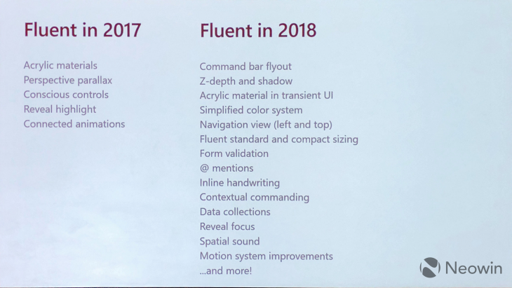 Microsoft       Fluent Design  Build 2018